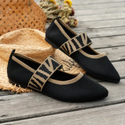 Anja | Damen Frühlings Ballerinas mit Riemen im Freizeitstil
