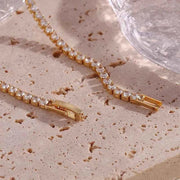 Tennis Halskette Gold