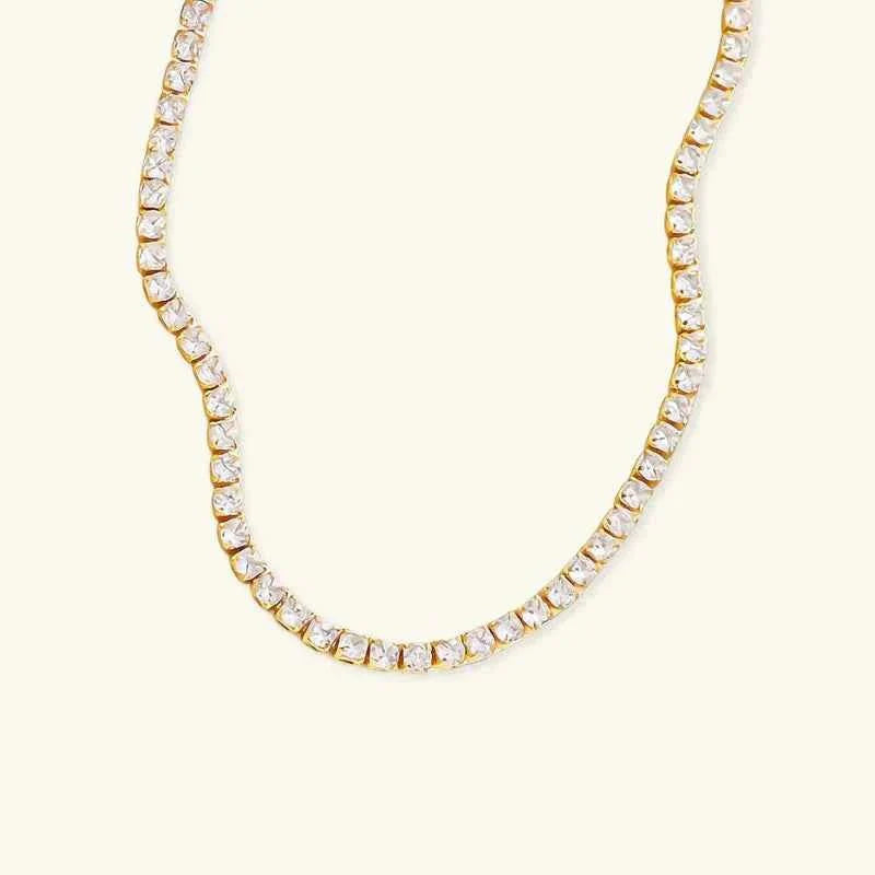 Tennis Halskette Gold