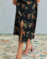Kambria – Kurzärmeliges Midikleid Mit Blumenmuster