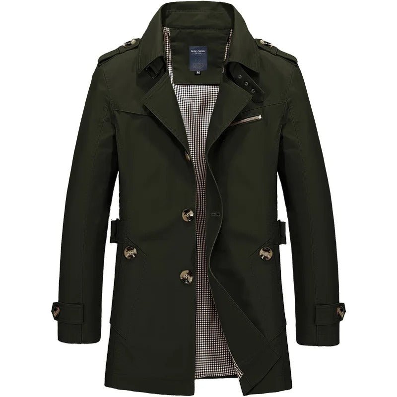 Trenchcoat Herren Klassisch mit Reverskragen