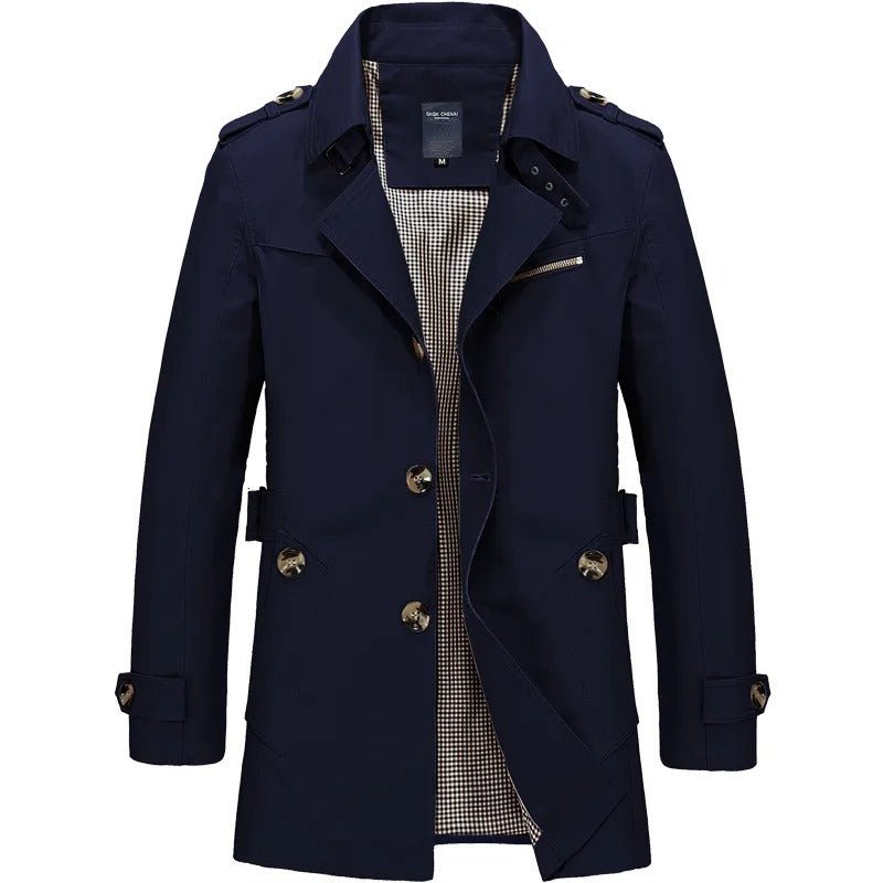 Trenchcoat Herren Klassisch mit Reverskragen