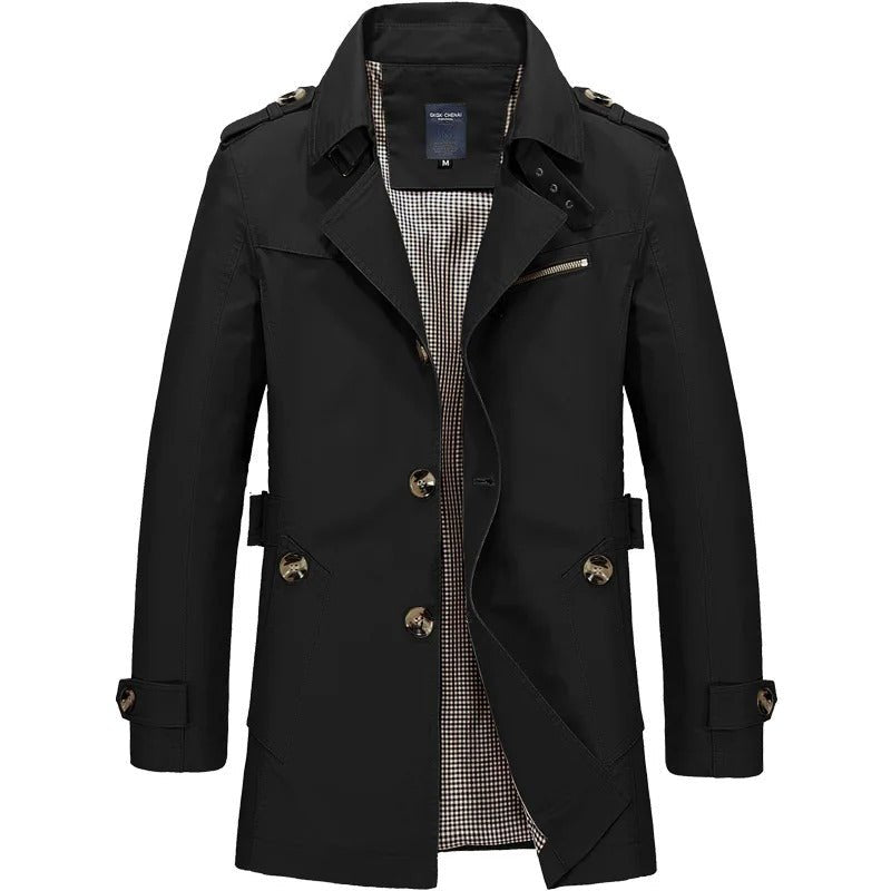 Trenchcoat Herren Klassisch mit Reverskragen