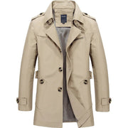 Trenchcoat Herren Klassisch mit Reverskragen