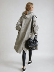 Charlotte | Trenchcoat Wasserabweisend Klassisch Knopfleiste Taschen