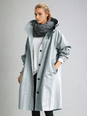 Charlotte | Trenchcoat Wasserabweisend Klassisch Knopfleiste Taschen