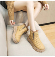 Gesteppte Damen Winterstiefeletten – Gefütterte, wasserabweisende Stiefel mit rutschfester Sohle und bequemem Design