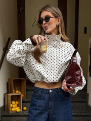 Übergangsjacke Damen Polka-Dot