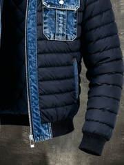 Übergangsjacke Herren Blau Gesteppt