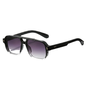 Unisex Doppelsteg-Aviator-Sonnenbrille
