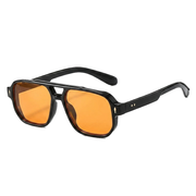 Unisex Doppelsteg-Aviator-Sonnenbrille
