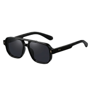 Unisex Doppelsteg-Aviator-Sonnenbrille
