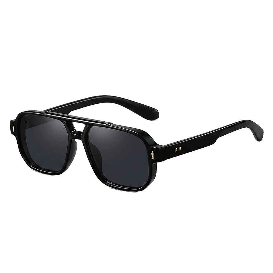 Unisex Doppelsteg-Aviator-Sonnenbrille