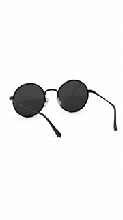 Unisex Runde Sonnenbrille mit dünnen Bügeln