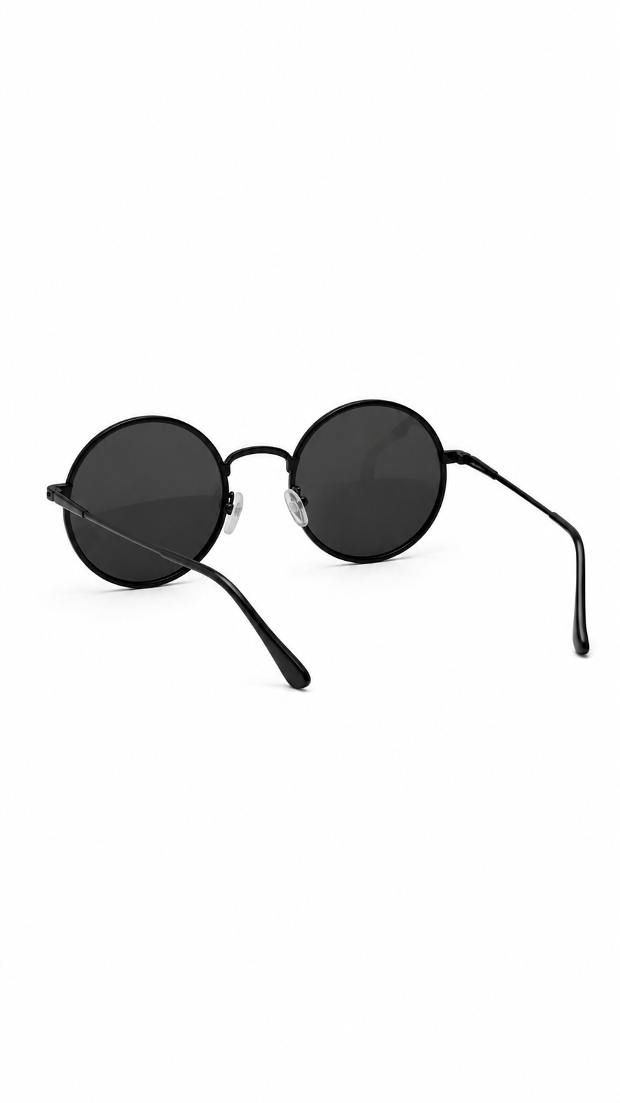 Unisex Runde Sonnenbrille mit dünnen Bügeln