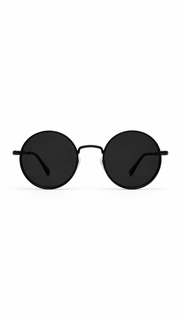 Unisex Runde Sonnenbrille mit dünnen Bügeln