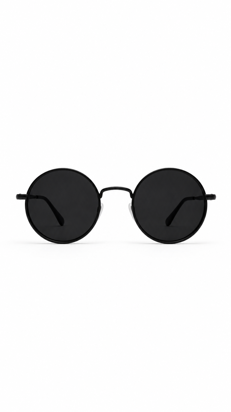 Unisex Runde Sonnenbrille mit dünnen Bügeln