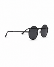 Unisex Runde Sonnenbrille mit dünnen Bügeln