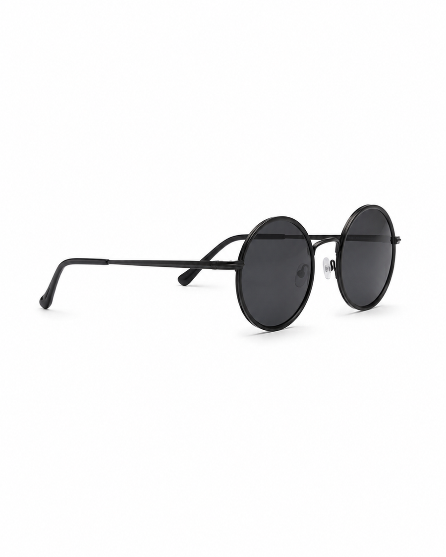 Unisex Runde Sonnenbrille mit dünnen Bügeln