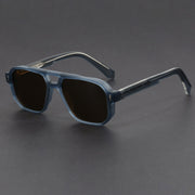 Unisex-Sonnenbrille mit Doppelsteg in quadratischer Form