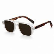 Unisex-Sonnenbrille mit Doppelsteg in quadratischer Form