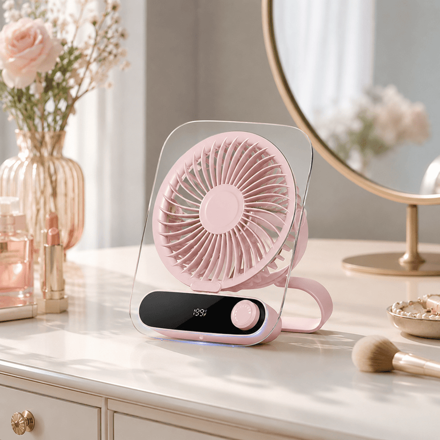 USB Ventilator mit Akku und Nachtlicht