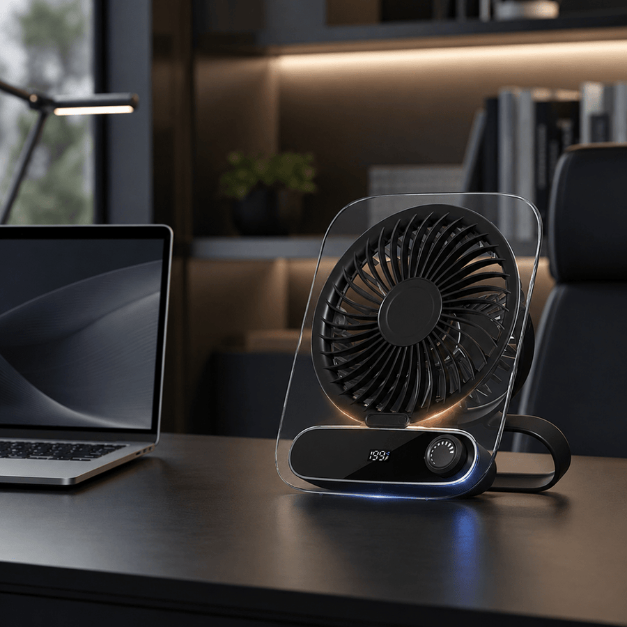USB Ventilator mit Akku und Nachtlicht