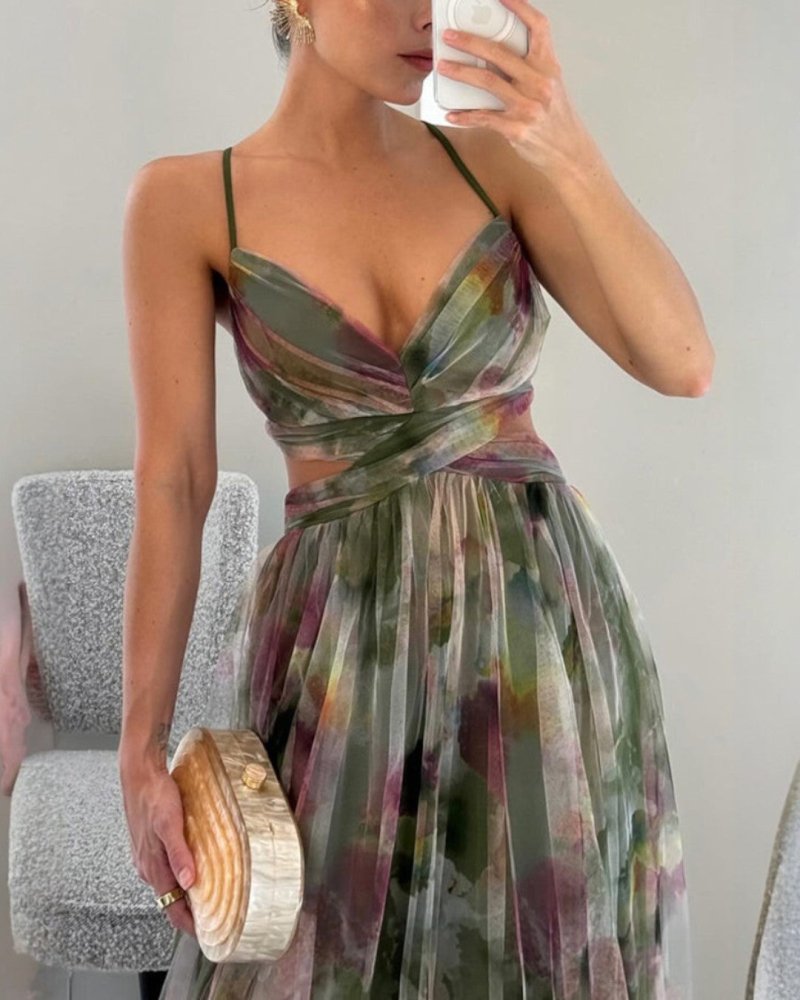 Valeria | Damen Florales Maxikleid – Elegantes Blumenkleid für Hochzeit & Urlaub 2026