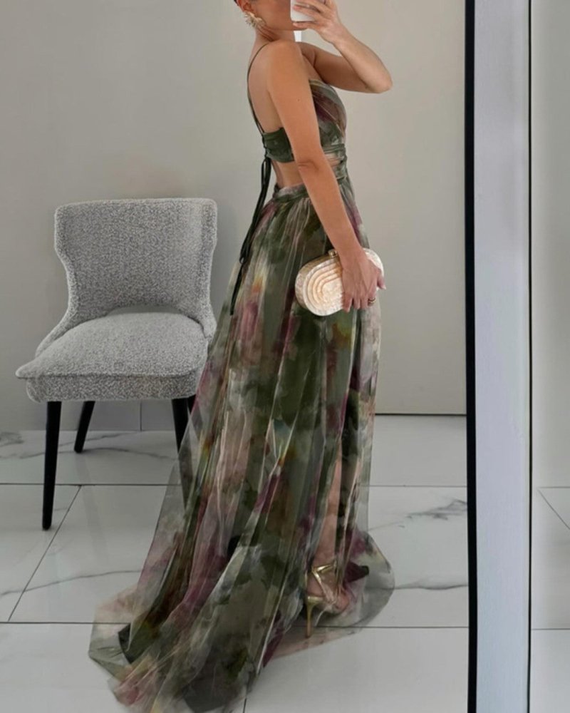 Valeria | Damen Florales Maxikleid – Elegantes Blumenkleid für Hochzeit & Urlaub 2026