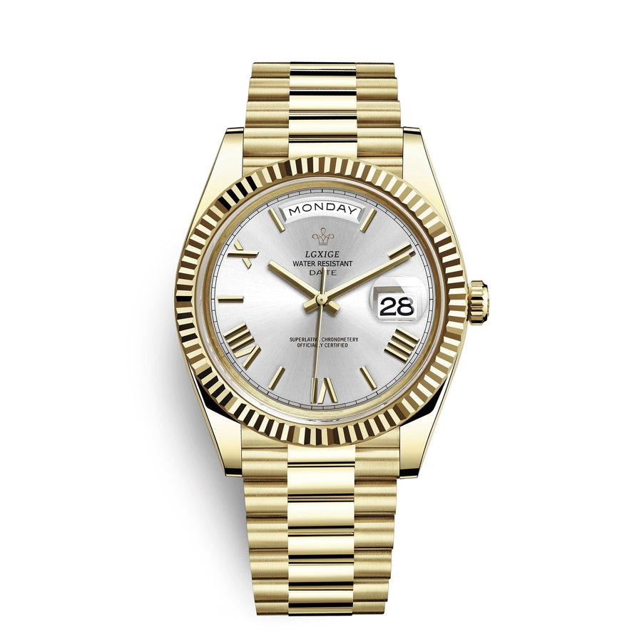 Stilvolle Edelstahl Armbanduhr Nr. 354