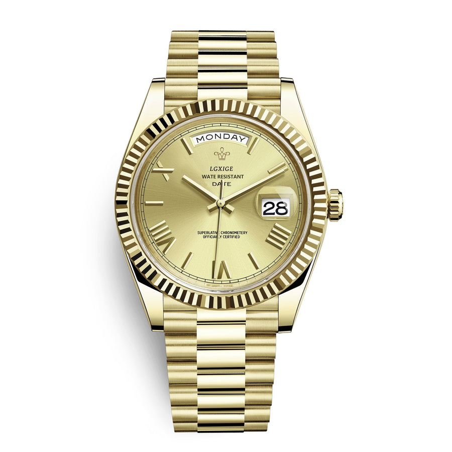 Stilvolle Edelstahl Armbanduhr Nr. 354