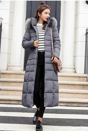 Damen Winter Daunenmantel Mit Kapuze | Lang