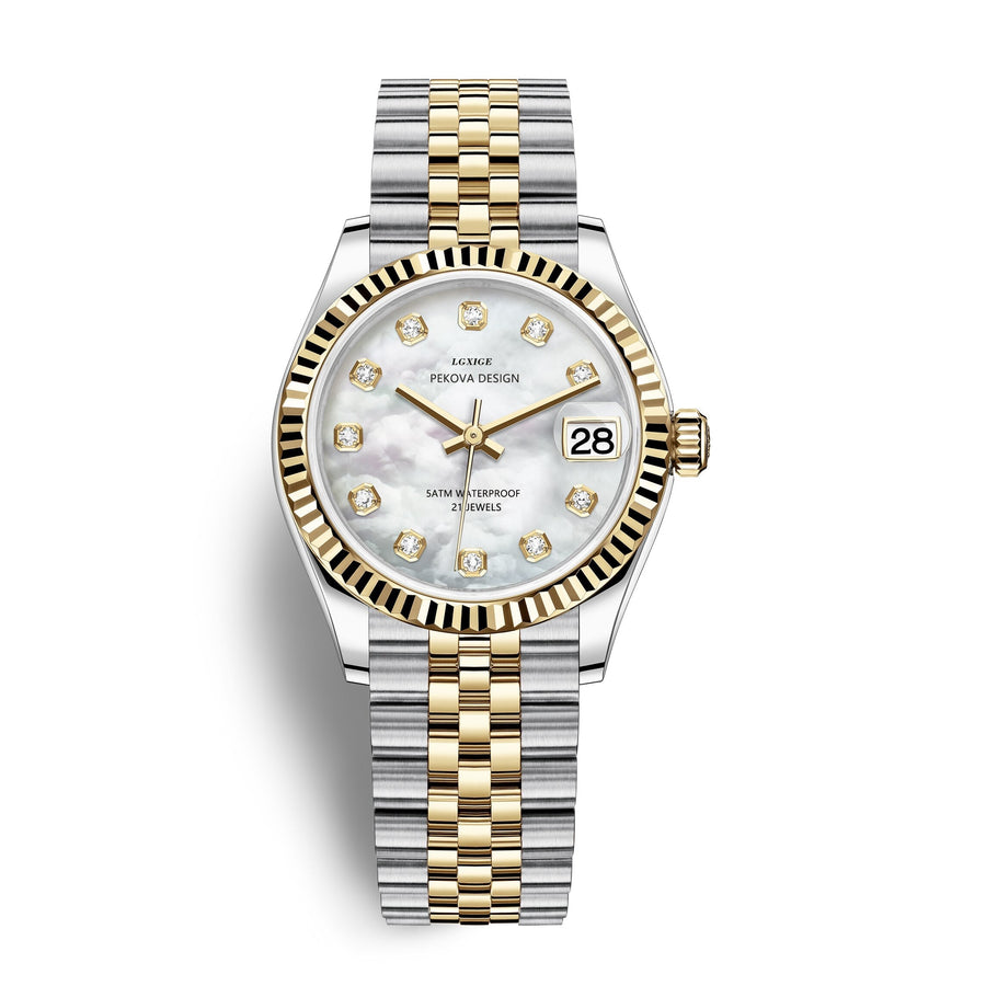 Klassische Edelstahl Armbanduhr Nr. 296