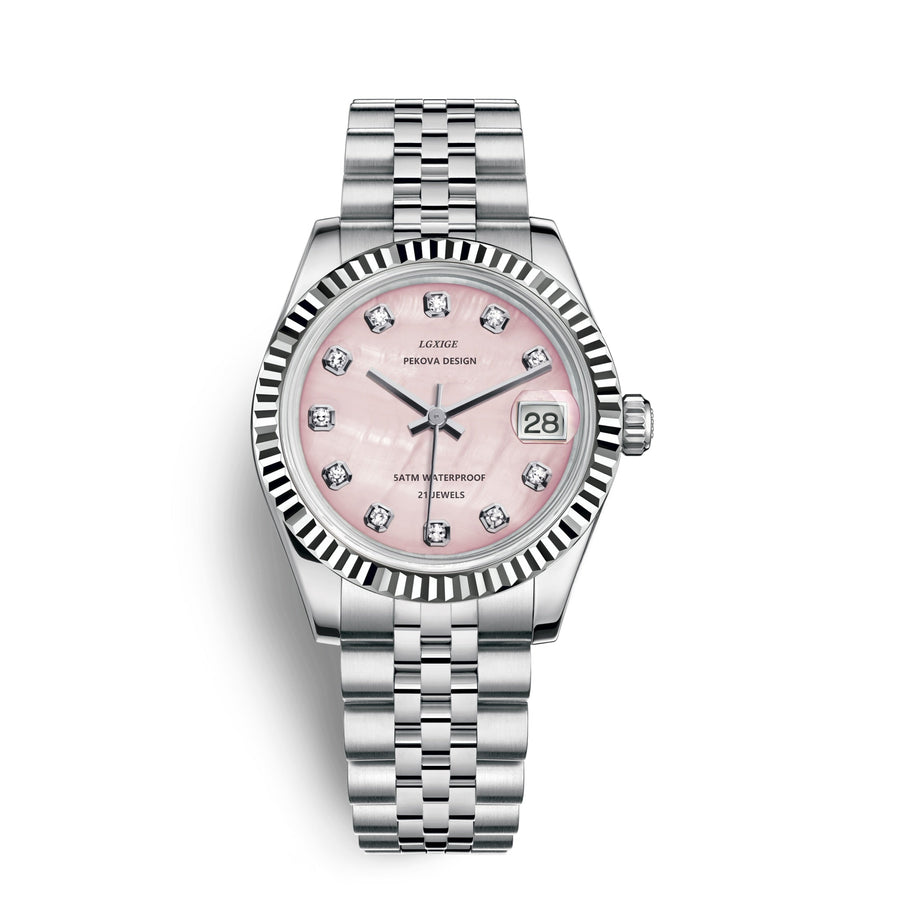 Klassische Edelstahl Armbanduhr Nr. 296