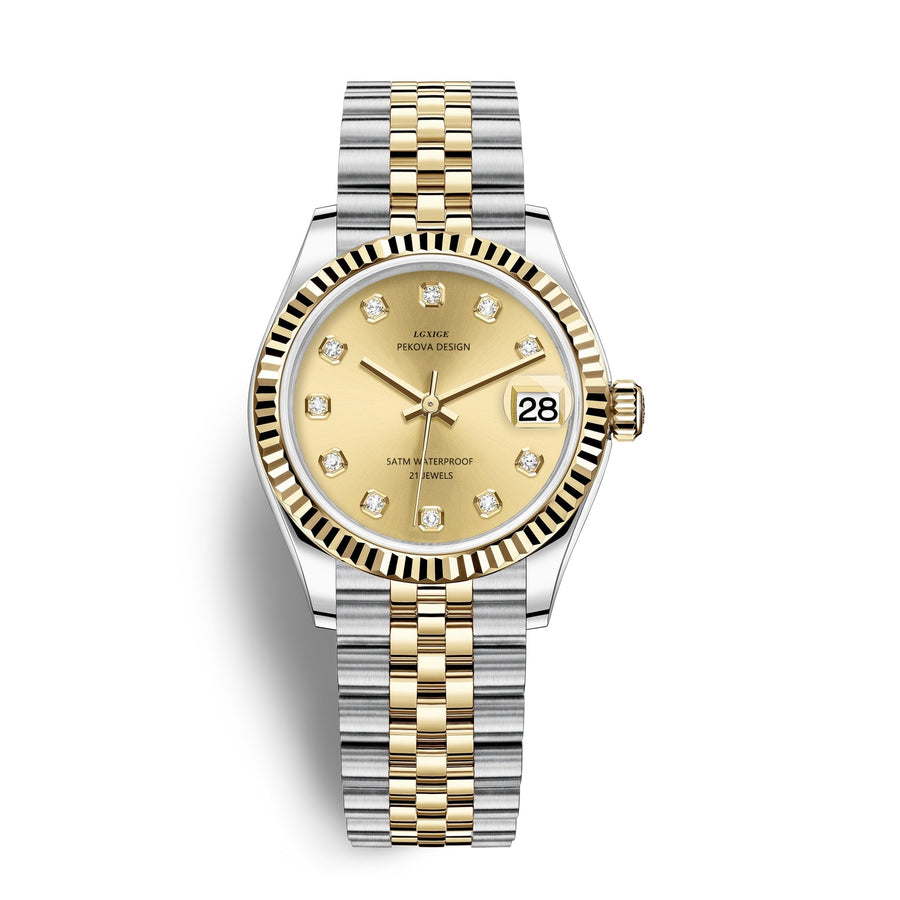 Klassische Edelstahl Armbanduhr Nr. 296