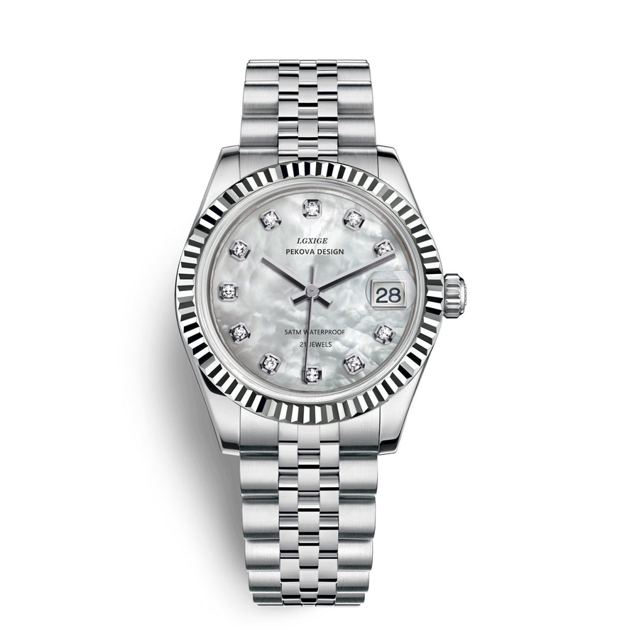 Klassische Edelstahl Armbanduhr Nr. 296