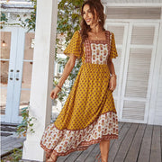 Elegantes Langes Kleid für Damen im BOHO-Stil