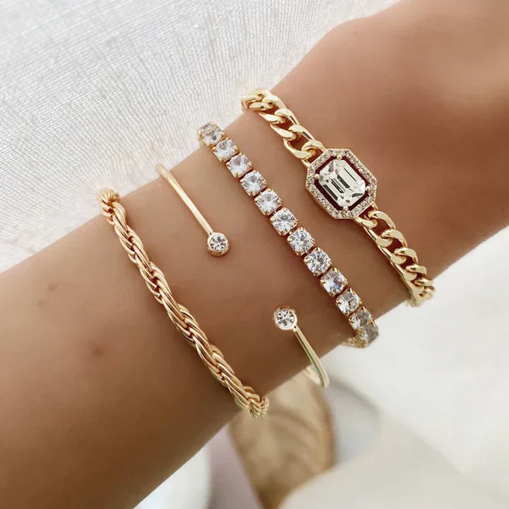 Domitia Calvina Gold Bracelet Set