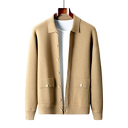Lässige Strickjacke Mit Reverskragen Für Herren | Winter