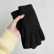 Warme Strickhandschuhe Damen
