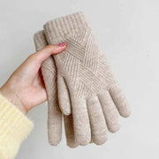 Warme Strickhandschuhe Damen