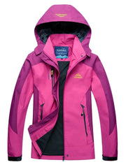 Damen Regenjacke wasserabweisend mit Kapuze