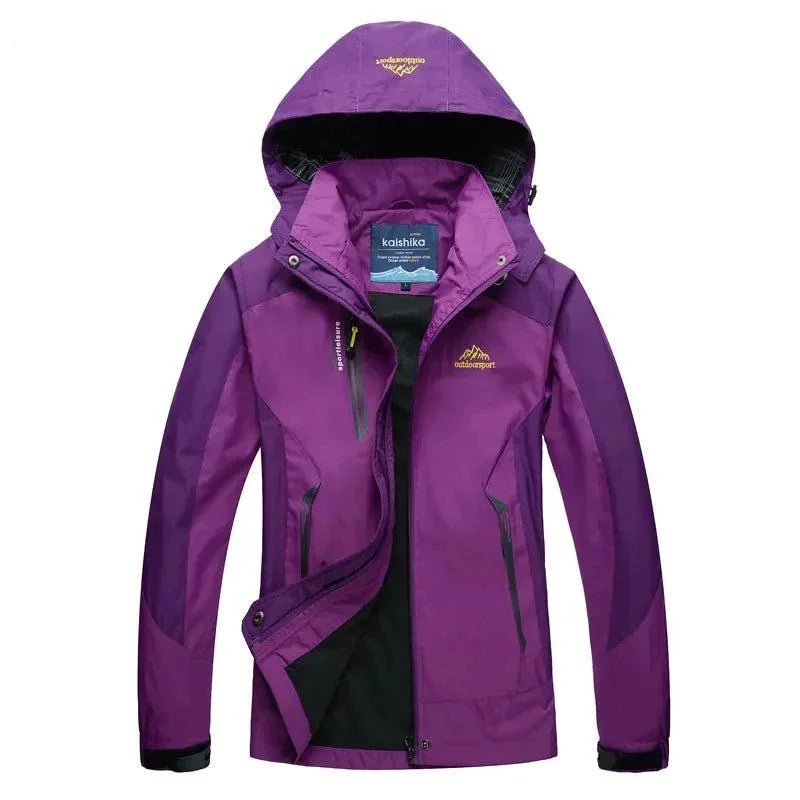 Damen Regenjacke wasserabweisend mit Kapuze