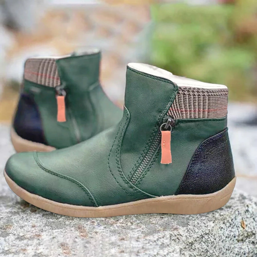 Marlene | Wasserdichte Stiefel Damen Leder Knöchelhoch Komfort