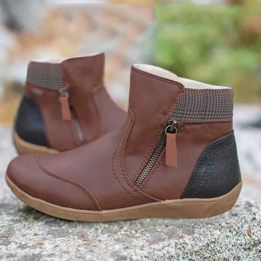 Marlene | Wasserdichte Stiefel Damen Leder Knöchelhoch Komfort