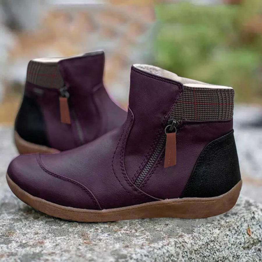 Marlene | Wasserdichte Stiefel Damen Leder Knöchelhoch Komfort