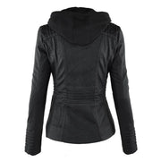 Damenjacke mit verstellbarer Kapuze und Reißverschlüssen
