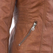 Damenjacke mit verstellbarer Kapuze und Reißverschlüssen