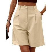 Luxe Lounge Shorts – High‑Waist Satin‑Feel, Atmungsaktiv, Vegan