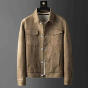 Wildlederlook Jacke Herren